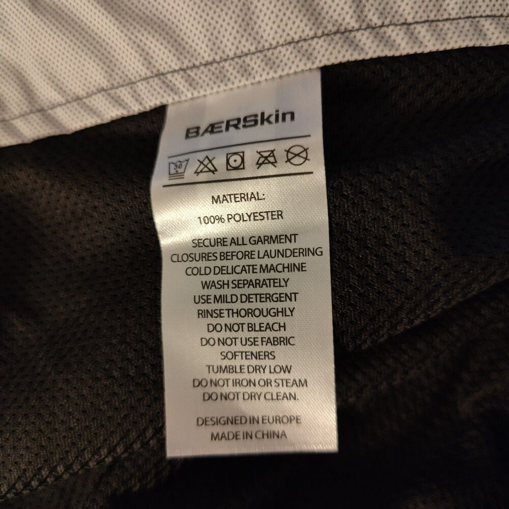 Baerskin Tactical Jacket Mens 2XL Black Zip Rain Hooded Full Zip Logo NEW - Picture 5 of 7
